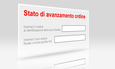 Segui lo stato del tuo ordine direttamente online Segui lo stato del tuo ordine direttamente online