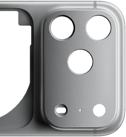 iPhone 17 Pro mostrato da dietro, con guscio unibody in alluminio forgiato a caldo
