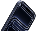 iPhone 17 Pro mostrato di fronte, con Dynamic Island in alto, tasto Azione, tasti volume
