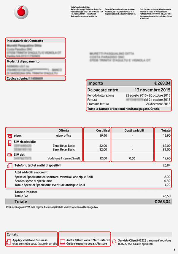 FATTURA VODAFONE PRIVATI SCARICA